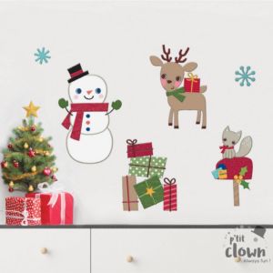 FETESETOCCASIONS-NOEL-DECORATION-STICKER-ANINMAUX