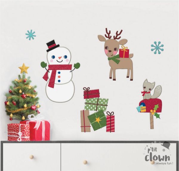 FETESETOCCASIONS-NOEL-DECORATION-STICKER-ANINMAUX