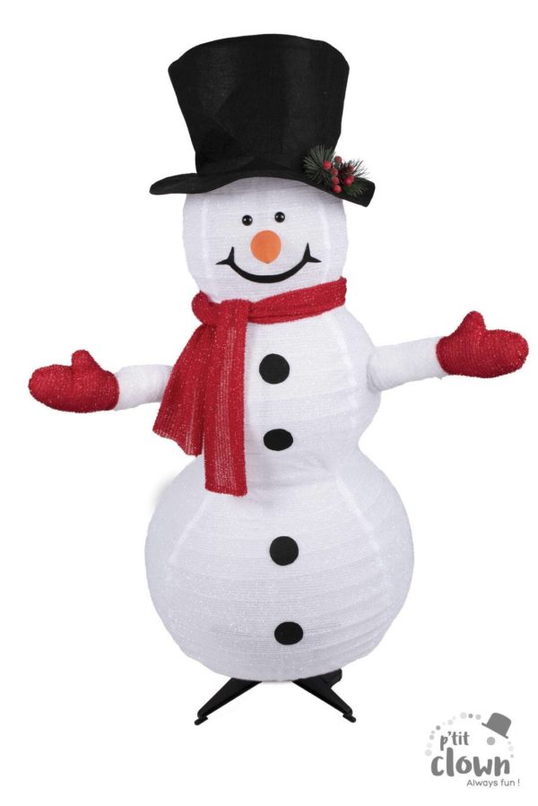 FETESETOCCASIONS-NOEL-DECORATIONDENOEL-BONHOMMEDENEIGE-LUMINEUX-110CM