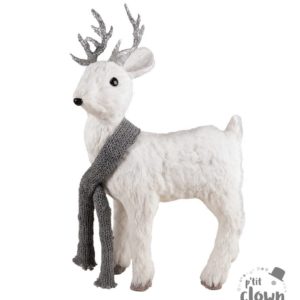 FETESETOCCASIONS-NOEL-DECORATIONDENOEL-RENNEBLANC-38CM