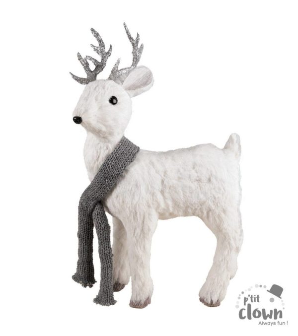 FETESETOCCASIONS-NOEL-DECORATIONDENOEL-RENNEBLANC-38CM
