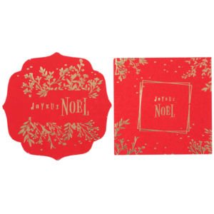 FETESETOCCASIONS-NOEL-DECORATIONDETABLE-FEUILLESDHIVER-ROUGE