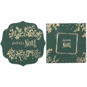 FETESETOCCASIONS-NOEL-DECORATIONDETABLE-FEUILLESDHIVER-VERTSAPIN
