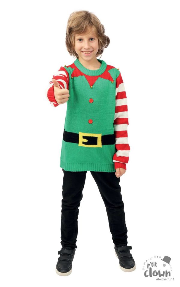 FETESETOCCASIONS-NOEL-DEGUISEMENTSNOEL-PULL-LUTIN-ENFANT
