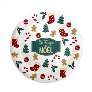 FETESETOCCASIONS-NOEL-VAISSELLES-ASSIETTES-CARTONS-LAMAGIEDENOEL