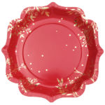 FETESETOCCASIONS-NOEL-VAISSELLES-ASSIETTES-FEUILLESDHIVER-ROUGE