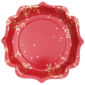 FETESETOCCASIONS-NOEL-VAISSELLES-ASSIETTES-FEUILLESDHIVER-ROUGE