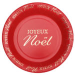 FETESETOCCASIONS-NOEL-VAISSELLES-ASSIETTES-ROUGE-JOYEUXNOEL