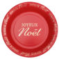 FETESETOCCASIONS-NOEL-VAISSELLES-ASSIETTES-ROUGE-JOYEUXNOEL