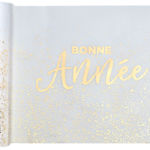 FETESETOCCASIONS-NOUVELAN-DECORATIONDETABLE-CHEMINDETABLE-BONNEANNEE-OR