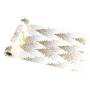 chemin-de-table-velours-blanc-tree-spirit-impression-or-28cm-x-3m