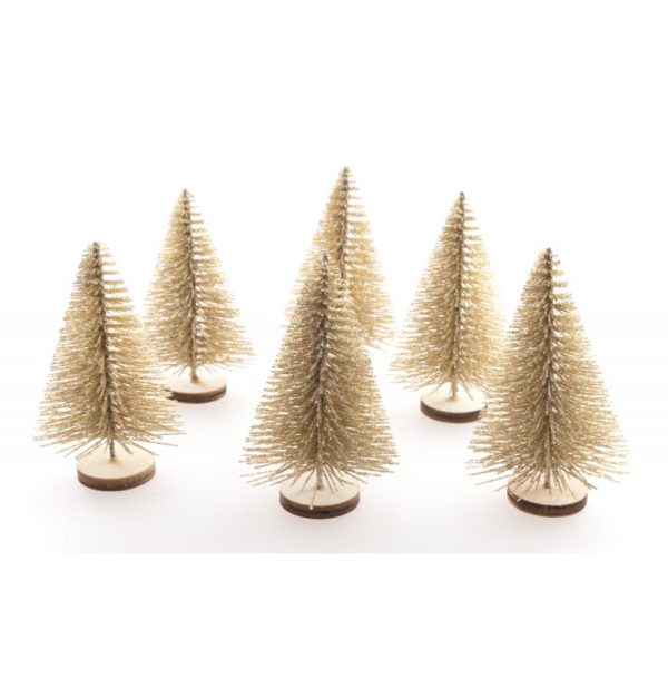 sachet-6-mini-sapins-de-table-paillettes-champagne-4cm-x-7cm
