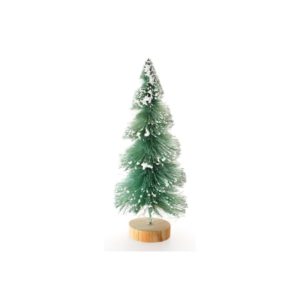 sapin-twist-vert-enneige-sur-socle-bois-dia-8cm-x-18cm