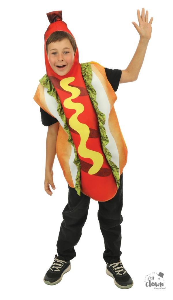 DEGUISEMENT-ENFANT-HOTDOG-TAILLEUNIQUE