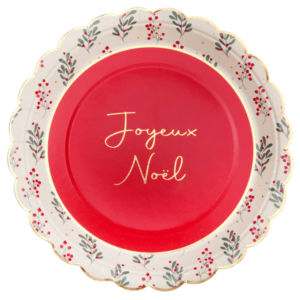 FETESETOCCASIONS-NOEL-DECORATIONDETABLE-ASSIETTES-HOUXDENOEL