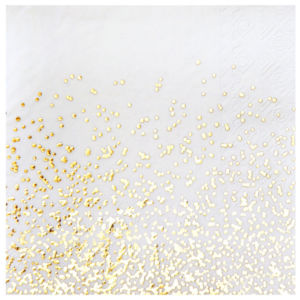 FETESETOCCASIONS-NOEL-DECORATIONDETABLE-SERVIETTES-CONFETTIS-BLANC