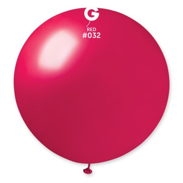BALLONS-BALLONSLATEX-BALLONSXXL-80CM-ROUGEMETAL