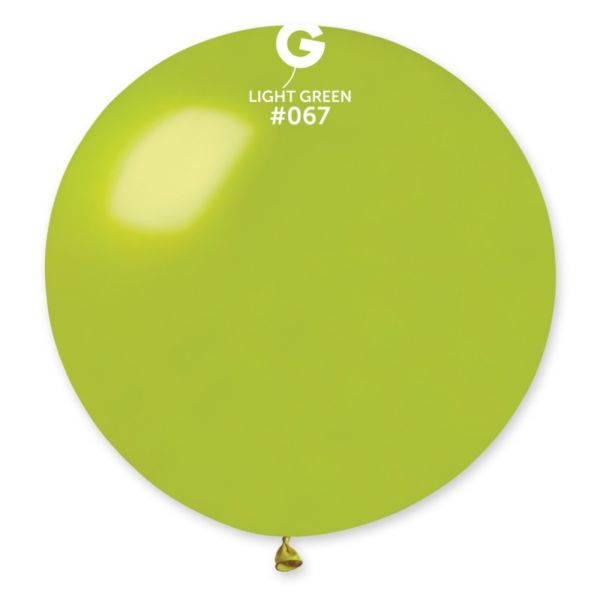 BALLONS-BALLONSLATEX-BALLONSXXL-80CM-VERTCLAIRMETALLISE