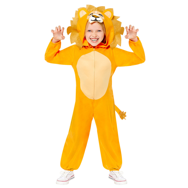 DEGUISEMENT-ENFANT-LION-COMBINAISON-ORANGE