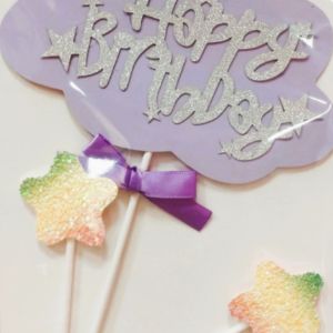 DECORATION-GATEAU-HAPPYB-VIOLET