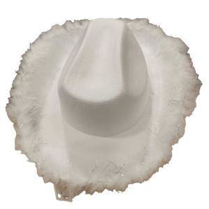 ACCESSOIRESCOWGIRL-CHAPEAUX-BLANC-FILAMENTSARGENT-DOS