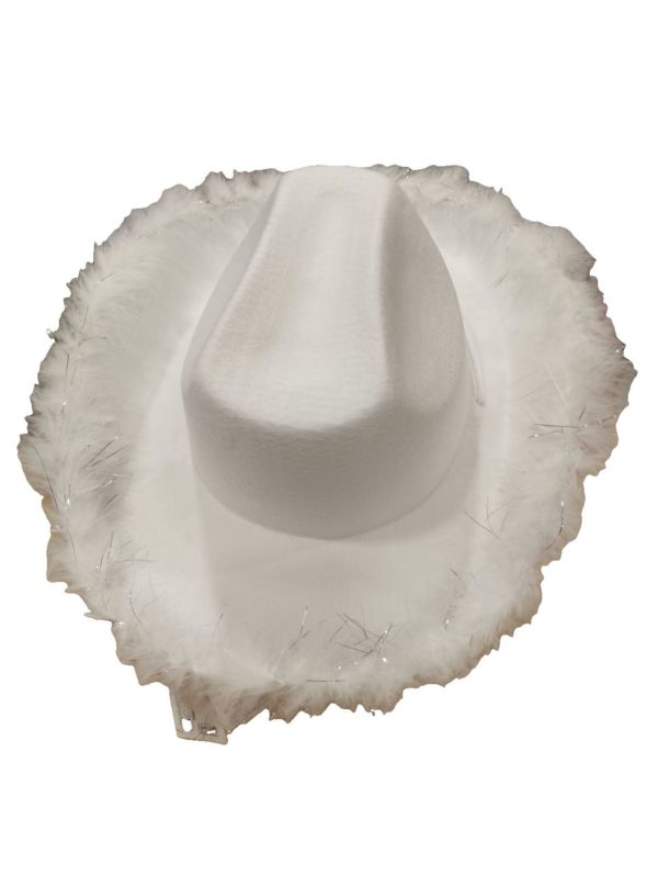 ACCESSOIRESCOWGIRL-CHAPEAUX-BLANC-FILAMENTSARGENT-DOS