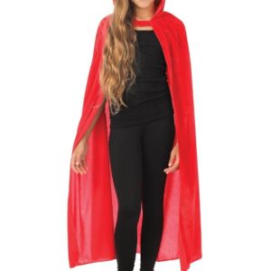 FETESETOCCASIONS-HALLOWEEN-CAPE-ROUGEAVECCAPUCHE-110CM