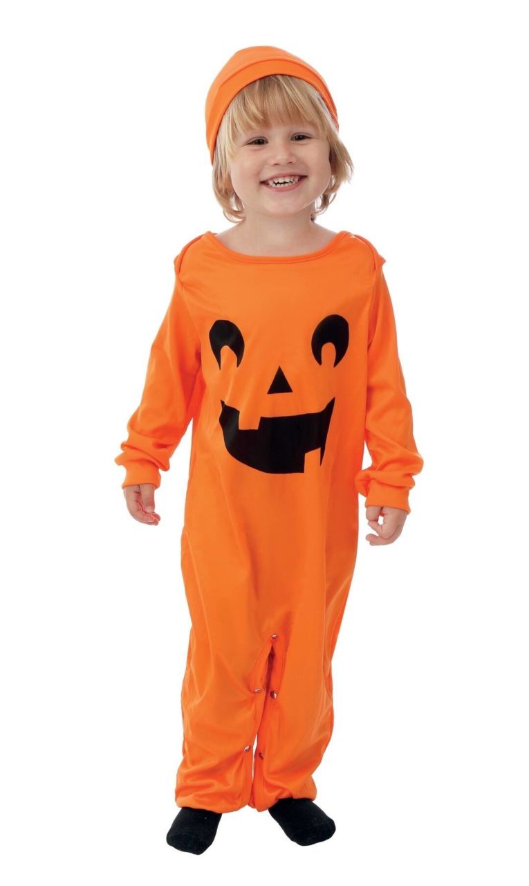 Costume Halloween Enfant Citrouille - Déguisement Bébé Fille Ou Garçon - Tissu Polyester - 5