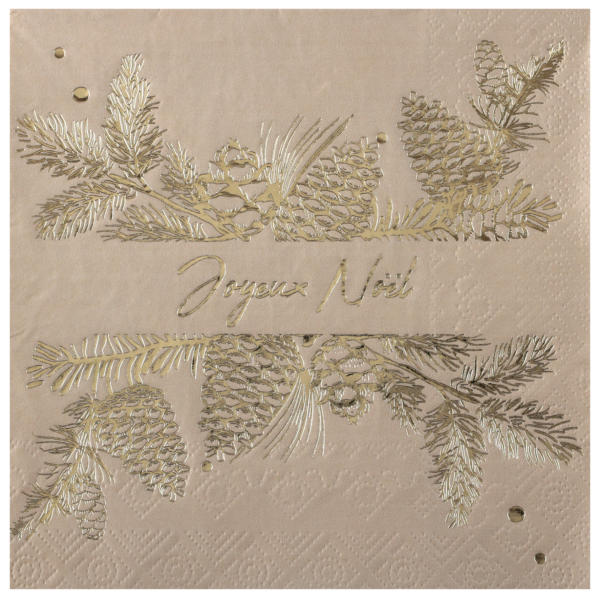 FETESETOCCASIONS-NOEL-SERVIETTES-MAJESTUEUSE-NATUREL