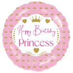 ANNIVERSAIREENFANT-HAPPYBIRTHDAYPRINCESS-BALLON-ALUMINIUM-STANDARD