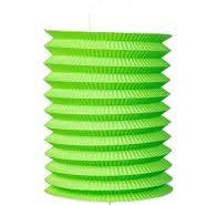 1 LAMPION CYLINDRIQUE VERT ANIS ø 15 cm
