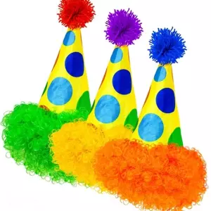 ACCESSOIRESDEFETES-ACCESSOIRESDECLOWN-CHAPEAUX-3COULEURS-ADULTE