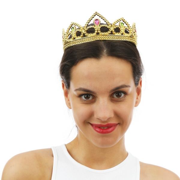 ACCESSOIRESDEFETES-ACCESSOIRESPRINCESSE-DIADEME-PLASTIQUE-DOREE