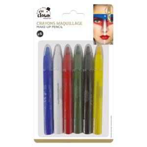 ACCESSOIRESDEFETES-MAQUILLAGE-CRAYONS-6COULEURS