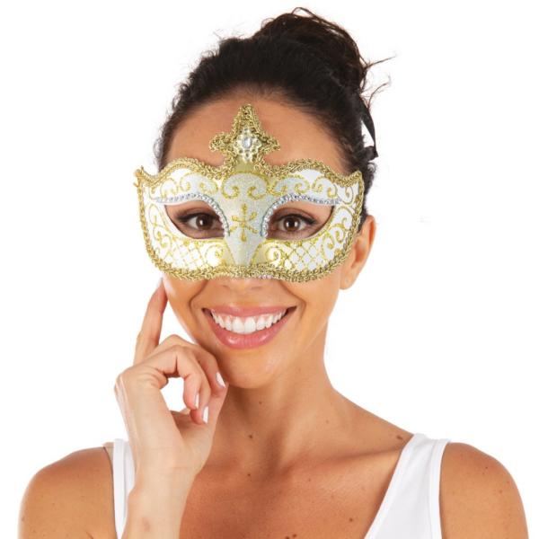 ACCESSOIRESDEFETES-MASQUES-ADULTE-LOUP-VENITIEN-OR-ARGENT