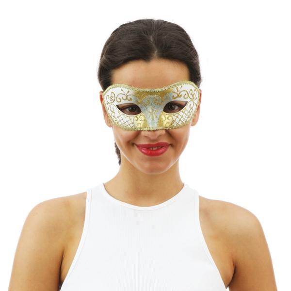 ACCESSOIRESDEFETES-MASQUESETLOUPS-VENITIEN-BLANCETOR