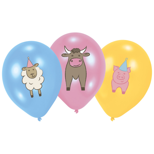 ANNIVERSAIREENFANT-ANIMAUXDELAFERME-BALLONSLATEX
