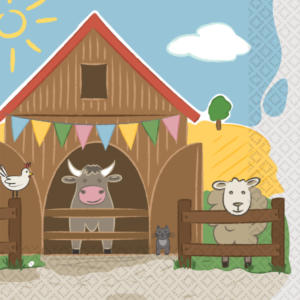 ANNIVERSAIREENFANT-ANIMAUXDELAFERME-SERVIETTES