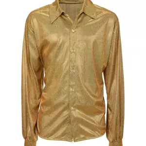 DEGUISEMENT-ADULTE-ANNEES70-CHEMISE-DOREE-HOLOGRAPHIQUE