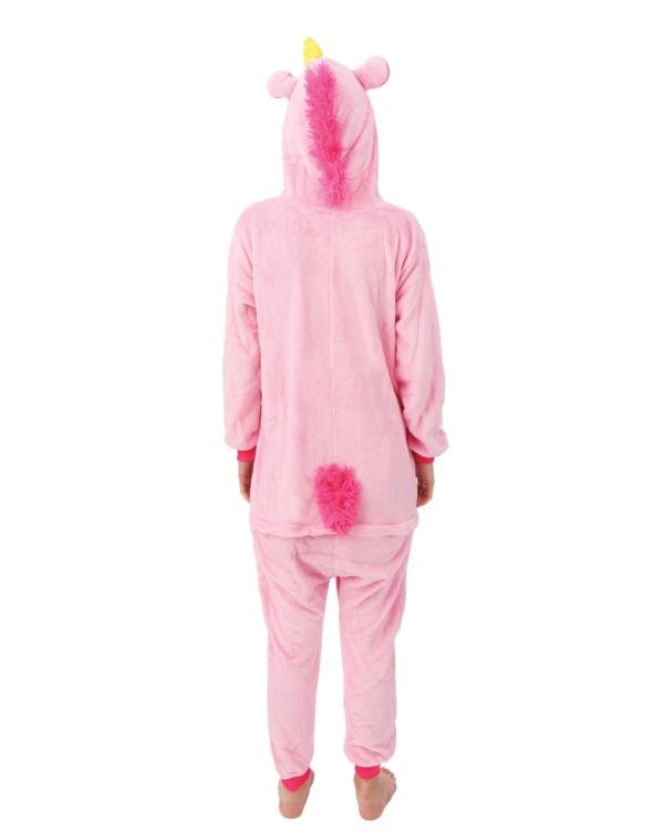 DEGUISEMENT-ADULTE-KIGURUMI-LICORNE-ROSE-DOS