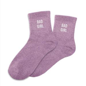 HUMORISTIQUE-TEXTILE-CHAUSSETTES-PAILLETTES-BADGIRL