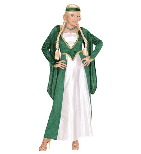 DEGUISEMENT-ADULTE-REINEDELARENAISSANCE-ROBE-VERTE