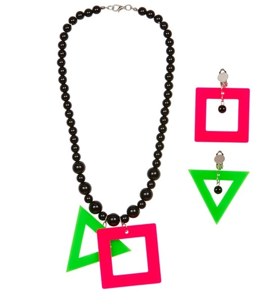 ACCESSOIRESDEFETES-SETADULTE-COLLIER-BOUCLESDOREILLES-NEON