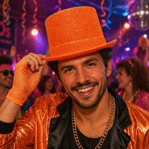 ACCESSOIRESDEFETES-CHAPEAUX-ANNEES80-PAILLETTES-FLUO-ORANGE