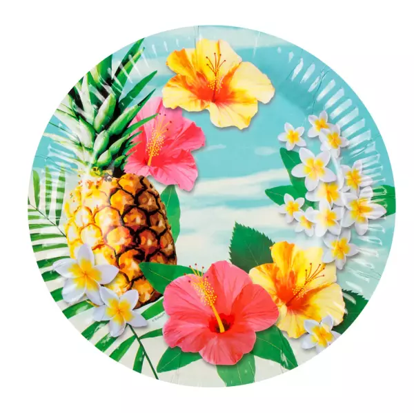 ANNIVERSAIREADULTE-ANANAS-ASSIETTES-10-CARTON