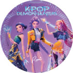 ANNIVERSAIREENFANT-KPOP-DEMONHUNTERS-ASSIETTES-CARTON-23CM