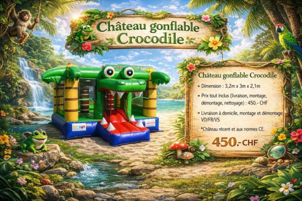 LOCATION-CHATEAUGONFLABLE-CROCODILE