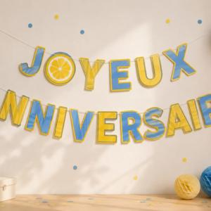 Guirlande Lettre Joyeux Anniversaire Lemon