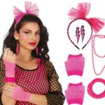 ACCESSOIRESDEFETES-ANNEES80-FLUO-SET-ROSE